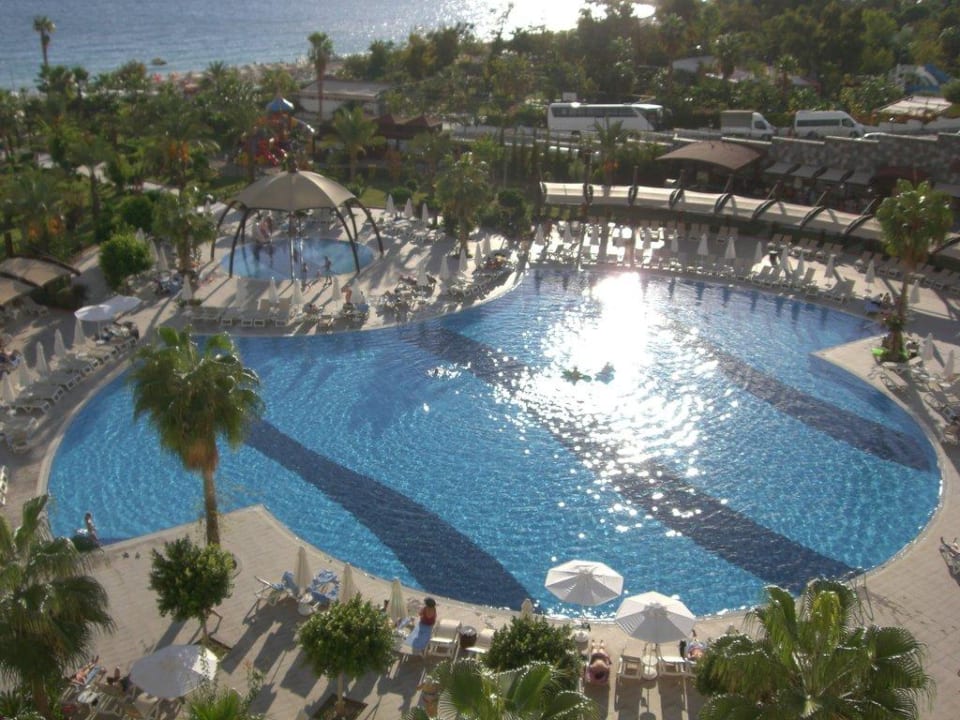 Poolanlage vom Zimmerbalkon 3.OG Saphir Resort & Spa