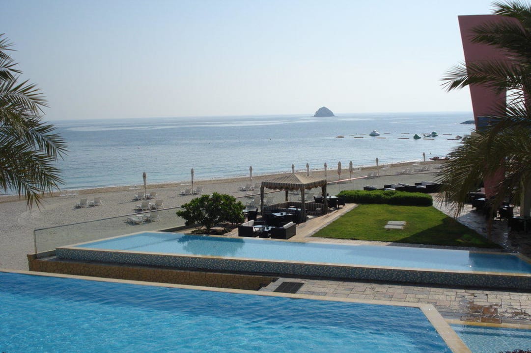 Blick vom Zimmer Radisson Blu Resort Fujairah