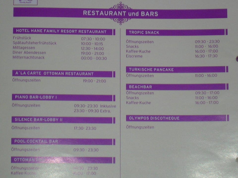 Hotelhinweis Hane Family Resort