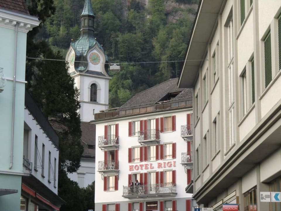 Seitenansicht des Rigi Hotel Rigi