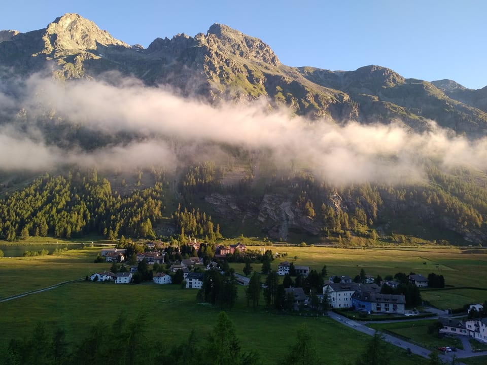 Ausblick Waldhaus Sils