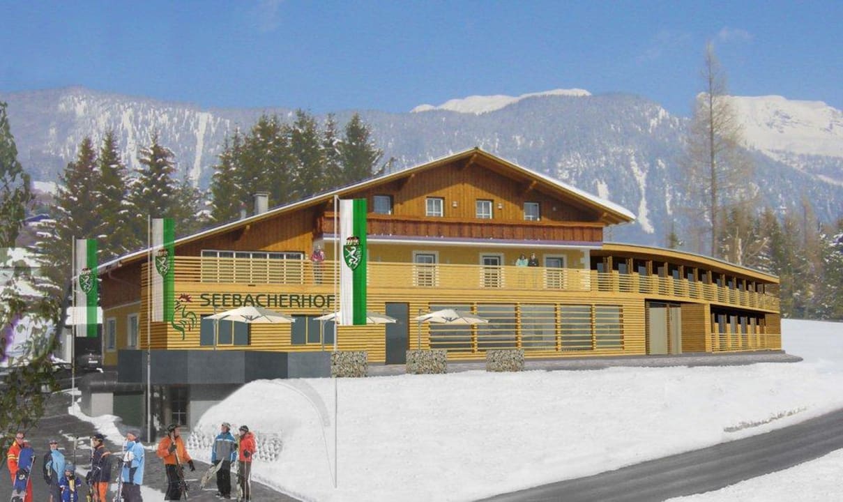 Zeichnung vom neuen Seebacherhof Der Seebacherhof