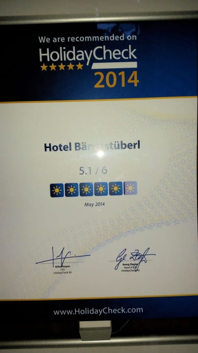 Ohne Worte! Hotel Bärenstüberl