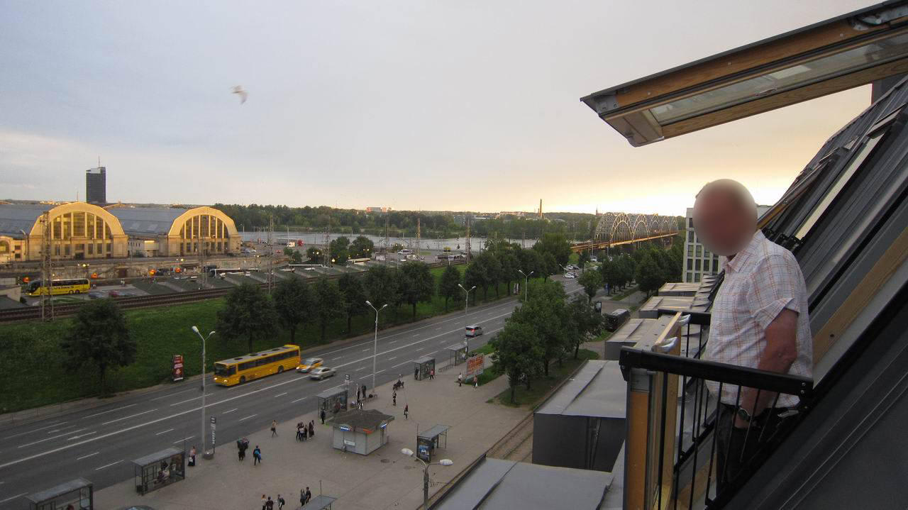 View from Mansard room #809 Wellton Riga Hotel & SPA