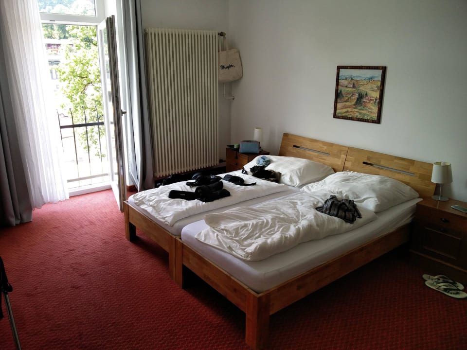 Unser Zimmer mit Watzmann und Hbf Blick  Hotel Schwabenwirt