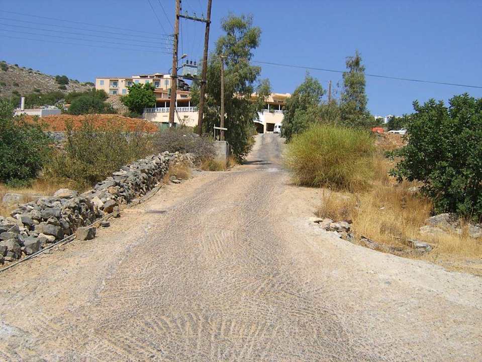 Hotelzufahrt Elounda Residence Resort & Waterpark