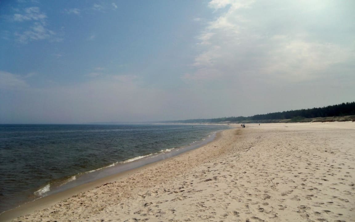 Ostseestrand im Mai in Richtung Kolberg Hotel Senator