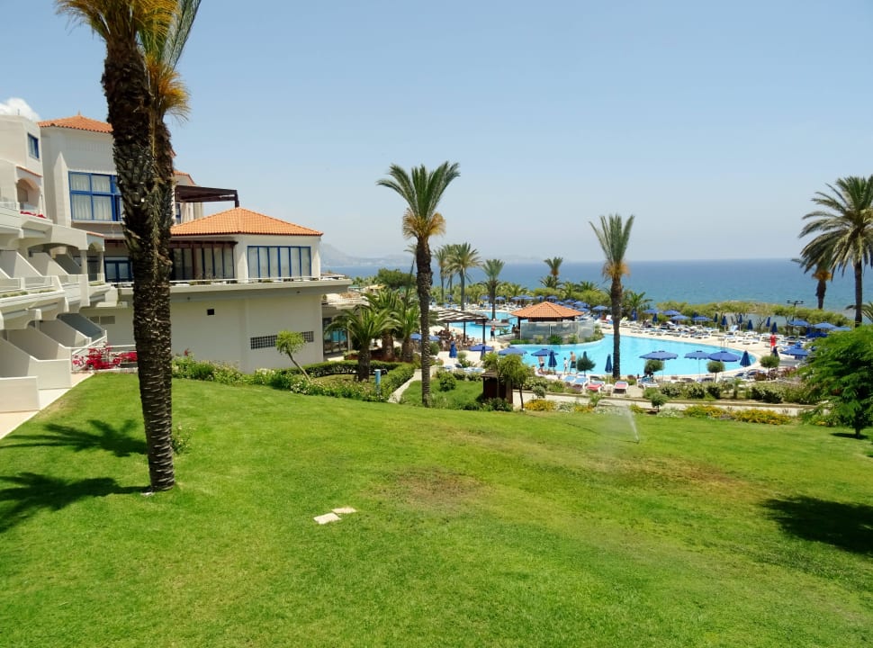Ausblick über Gartenanlage vom Balkon Rodos Princess Beach Hotel & Spa