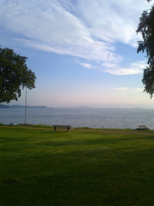 Ausblick aus dem Zimmer Hotel Zur Mühle Am See