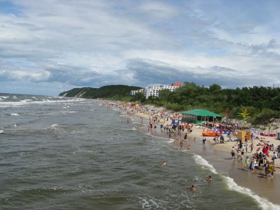 Widok na hotel z molo Vienna House by Wyndham Amber Baltic Miedzyzdroje