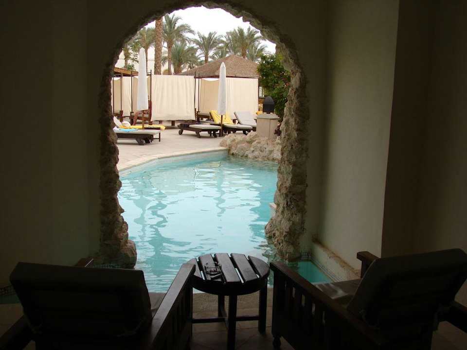 Ausblick auf den Pool Ghazala Gardens