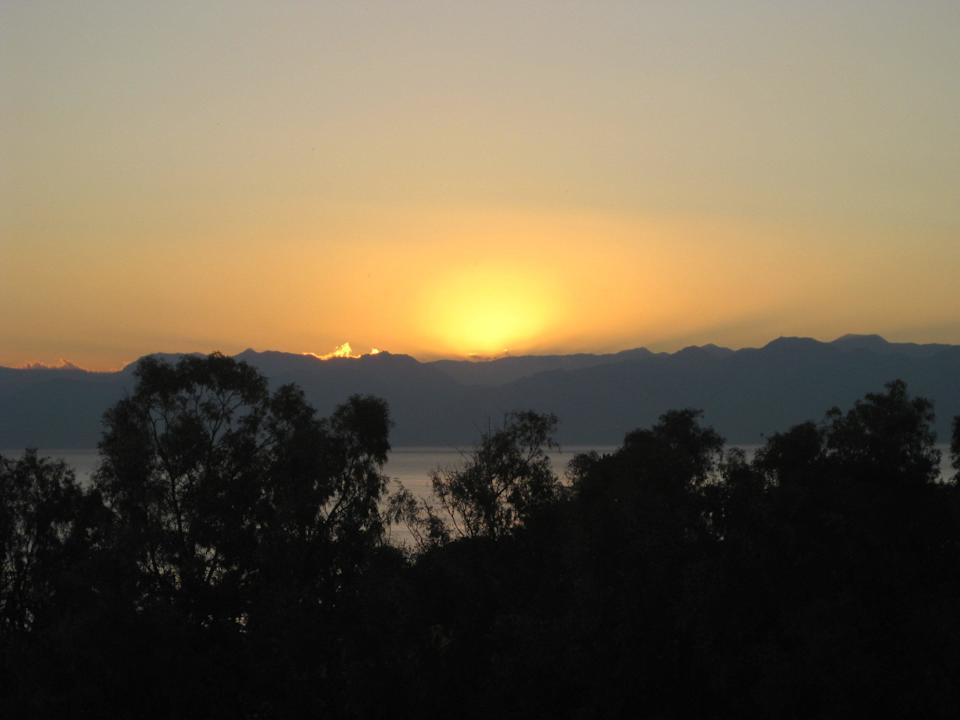 Sonnenuntergang hinter  Taurusgeb. Papillon Belvil