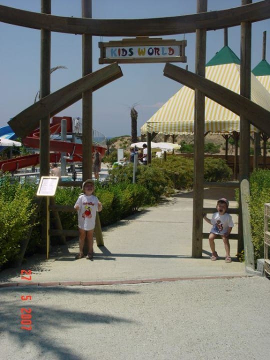 Eingang Kids World mit Kinderpool Trendy Aspendos Beach Hotel