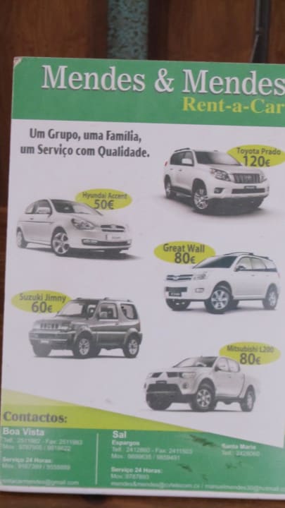 Preise der Leihwägen Hotel Riu Karamboa