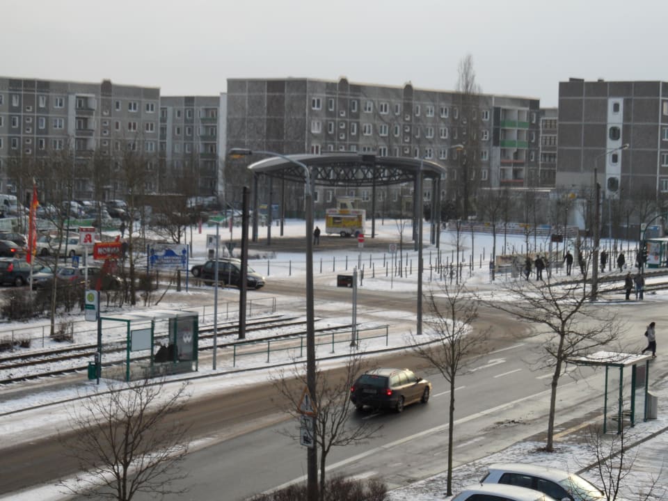 Blick vom Balkon Hotel Ascot-Bristol