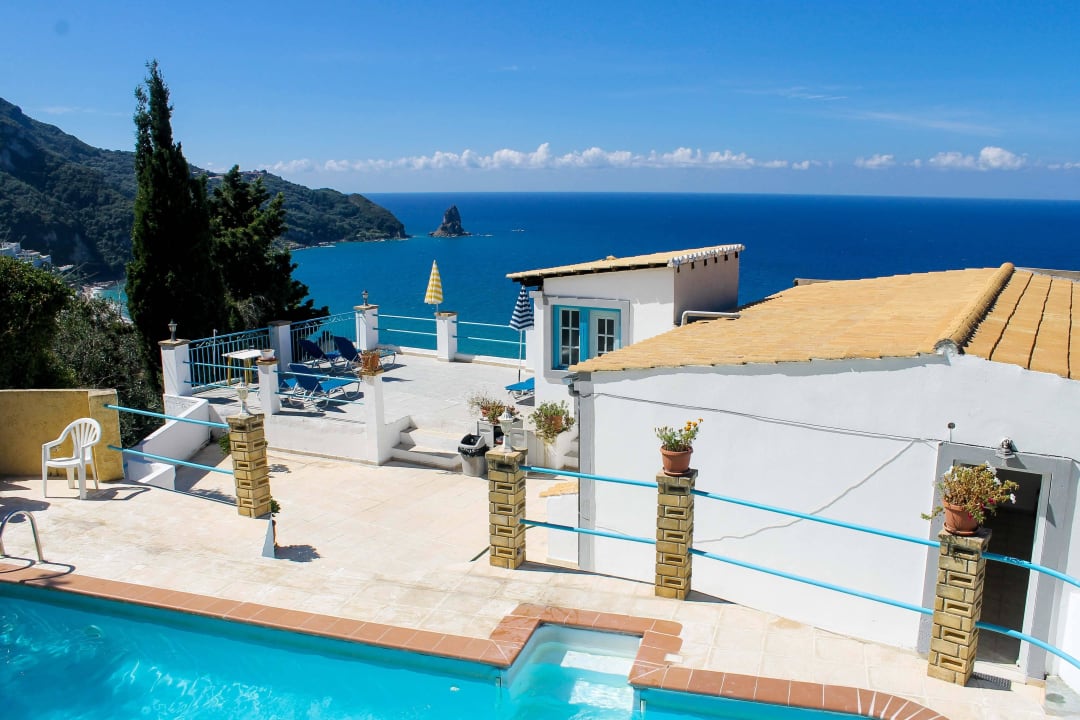 Blick von der Dachterrasse Studios & Appartements Belvedere