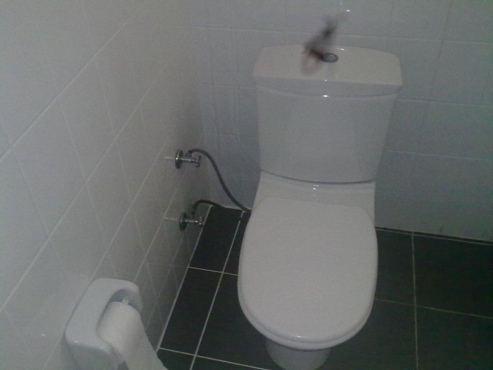 Die Toilette, sehr wackelig Bora Bora Butik Hotel