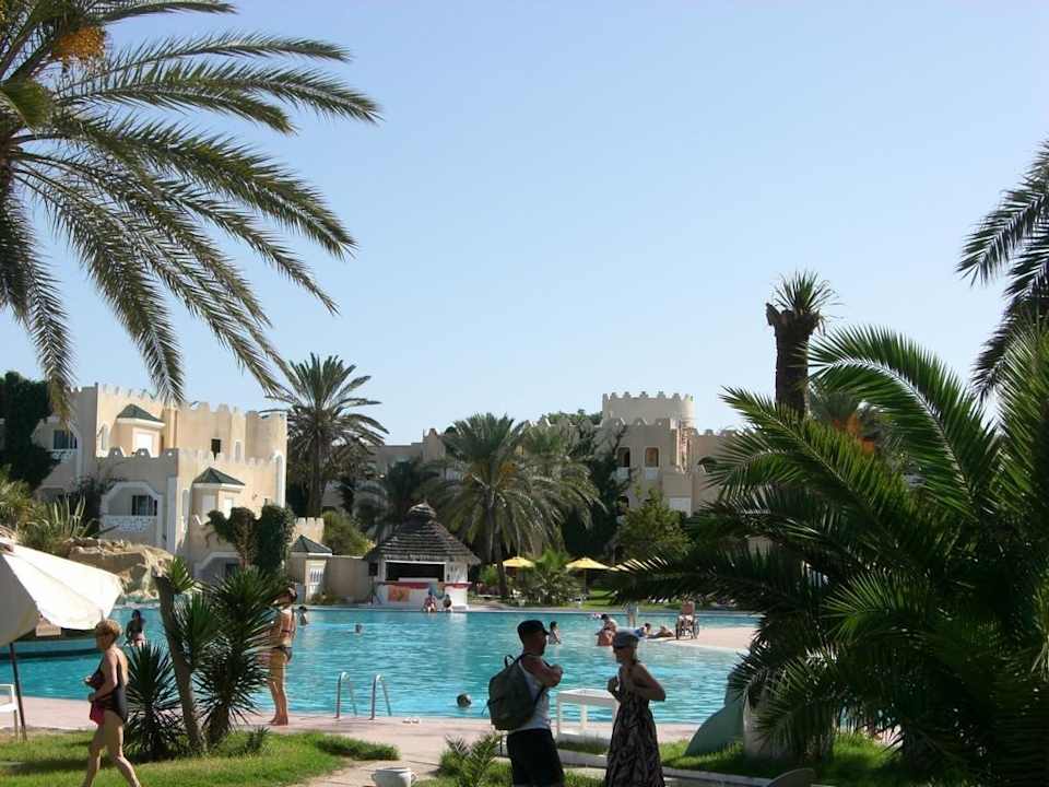 Blick zum Hauptpool Mahdia Beach & Aquapark