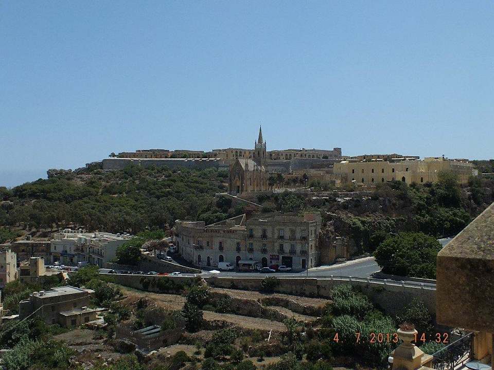 Ausblick von der Terrasse Grand Hotel Gozo