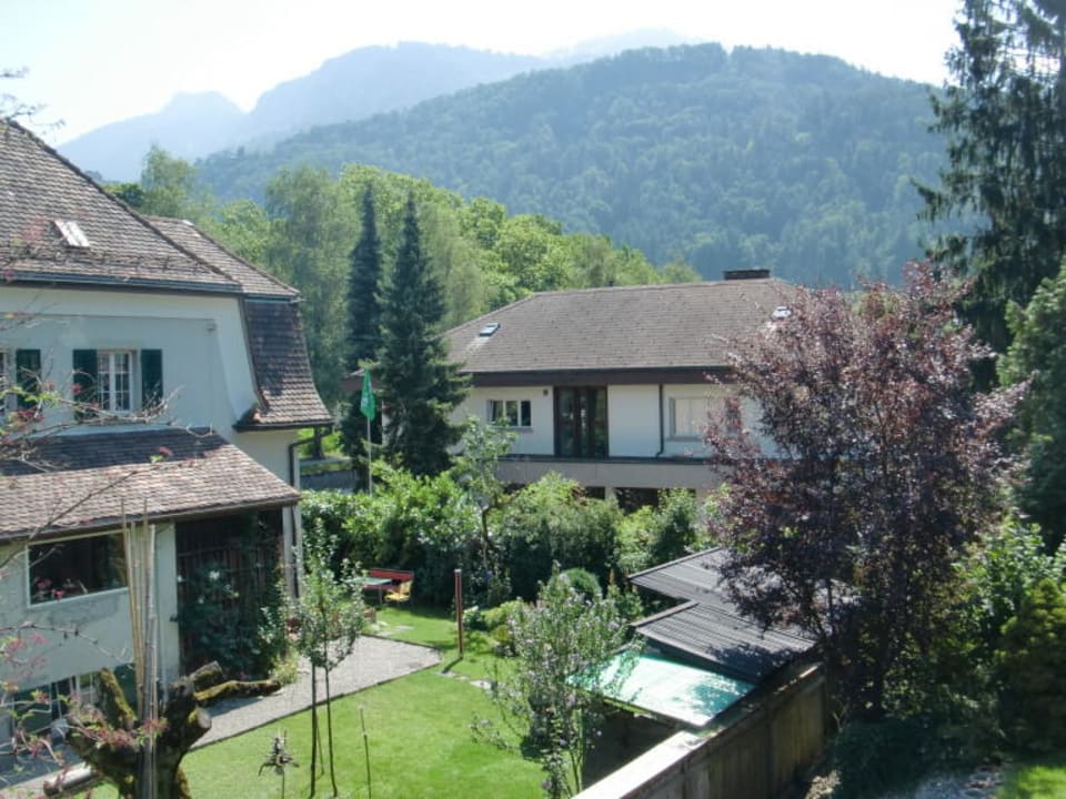 Blick vom Balkon Garni Hotel Torkelbündte
