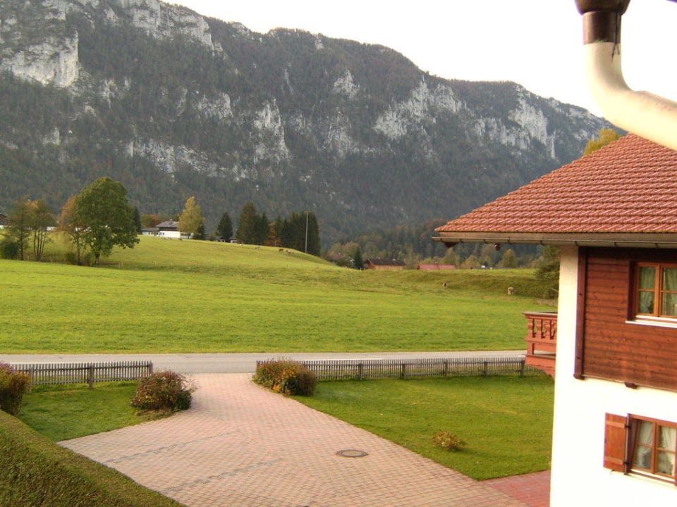 Aussicht vom Balkon Pension Plenk