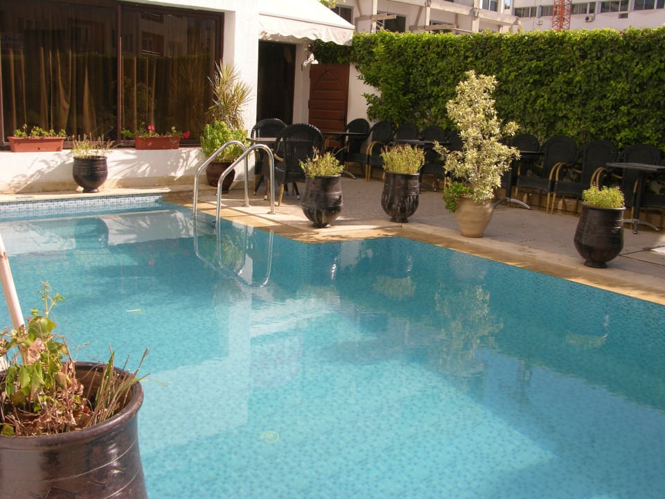 Kleiner, netter Pool.  Hotel New Farah