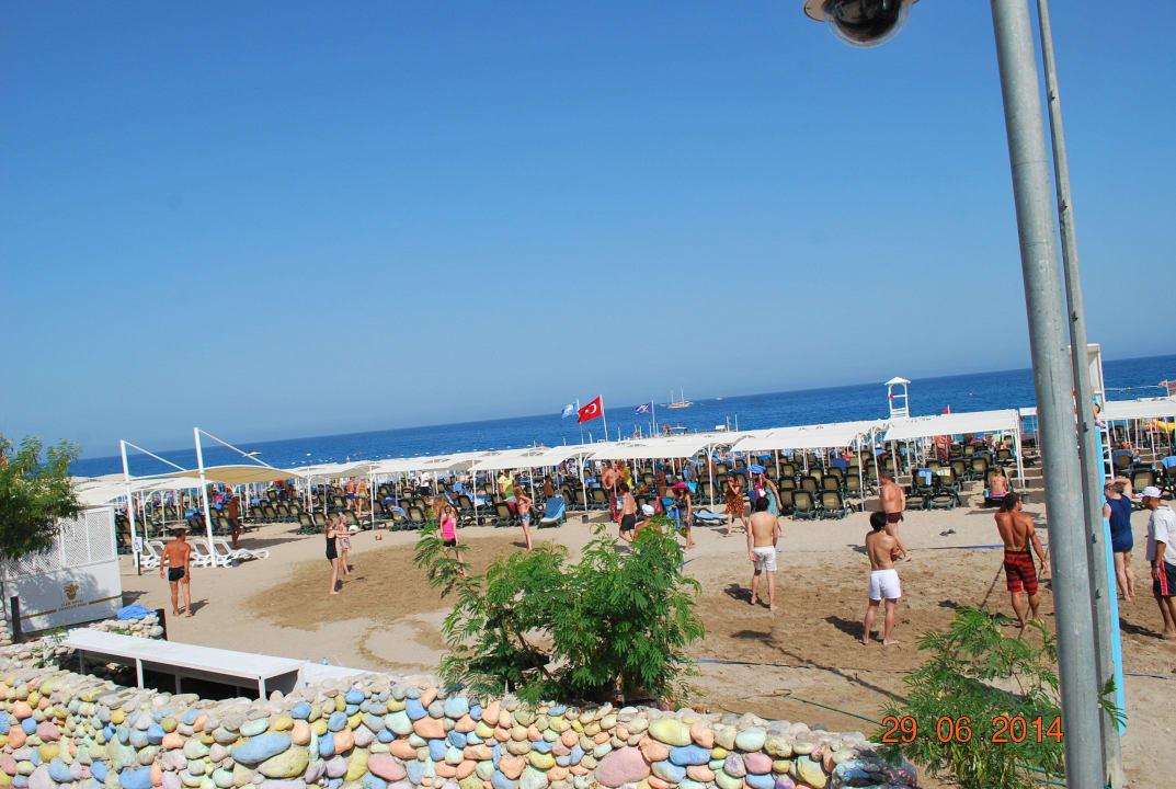 Plaża przy hotelowa Club Hotel Phaselis Rose