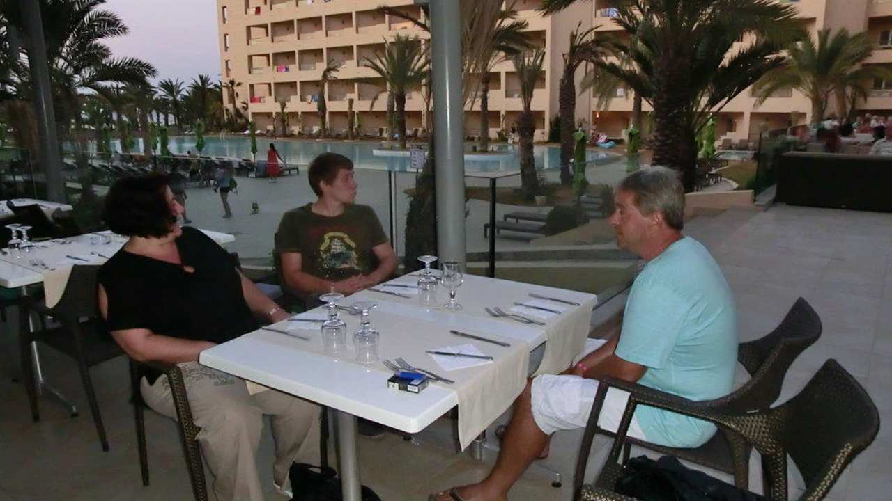 Zeit fürs Abendessen Hotel Rosa Beach