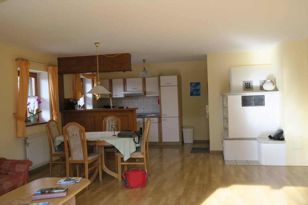 Blick von Terrassen in Wohn/Esszimmer Haus Jägerfleck