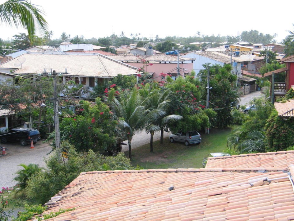 Ausblick vom Dach auf die Strasse Hotel Porto Zarpa