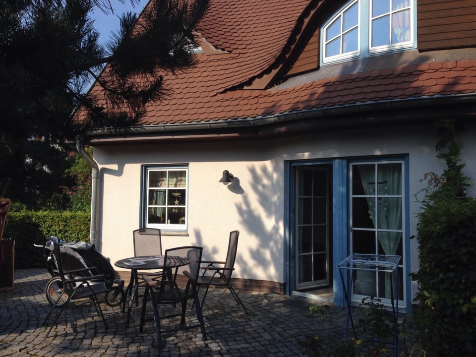 Terrasse (mit Strandkorb) Hotel Fürst Jaromar