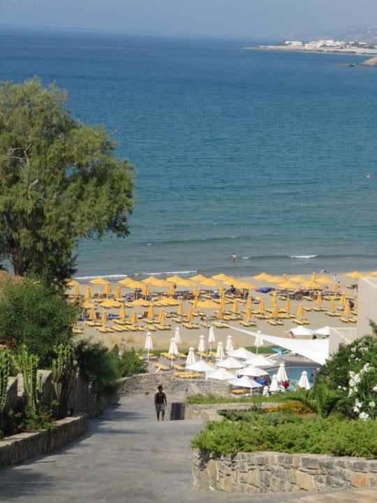 Der steile Weg nach unten Atlantica Mikri Poli Crete