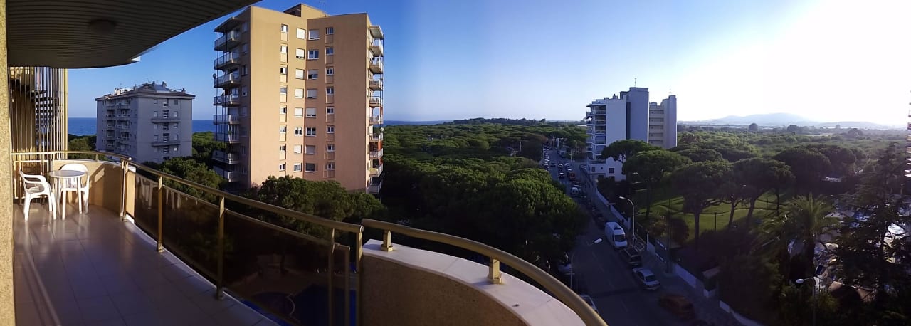 Sicht vom Balkon Hotel Blaumar