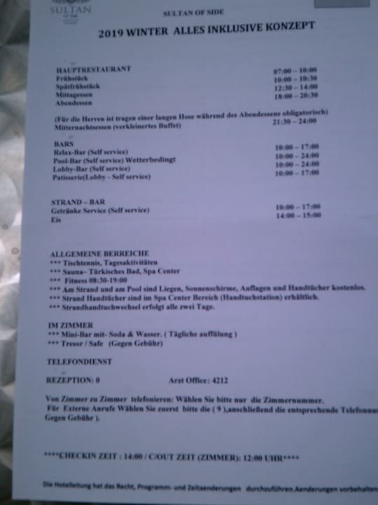 Gastro Hotel Sultan of Side