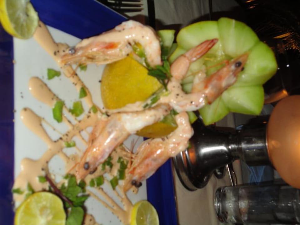 Crevetten-Cocktail im Carribean-Restaurant Grand Makadi