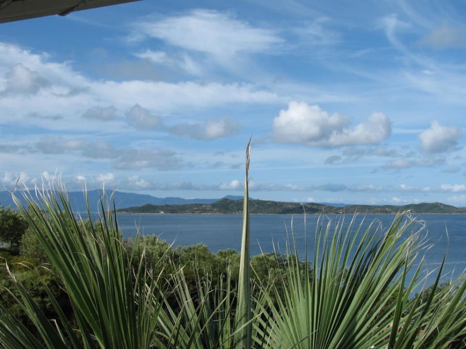 Ausblick vom Pool Akrathos Beach Hotel