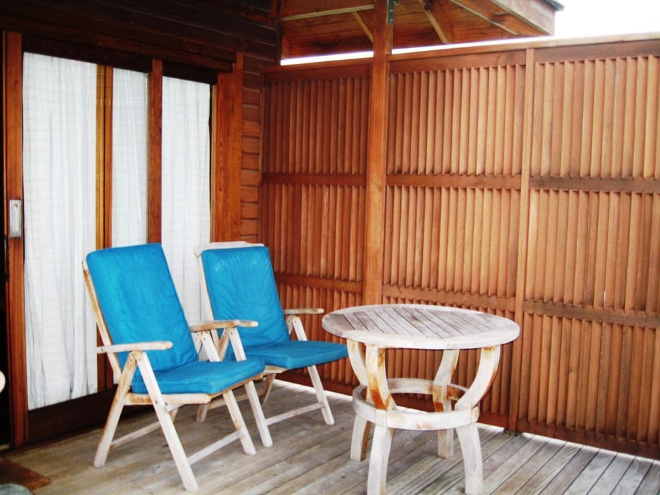 Die Terrasse mit Meeresblick Meeru Maldives Resort Island
