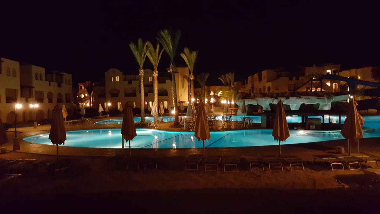 Slides Pool by Night Stella Garden Resort & Spa, Makadi Bay