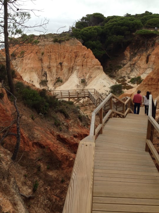 Hoteltreppe zum Strand Hotel Epic Sana Algarve