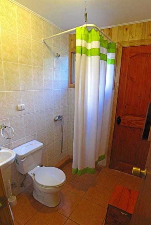 Badezimmer Lodge Fundo Laguna Blanca