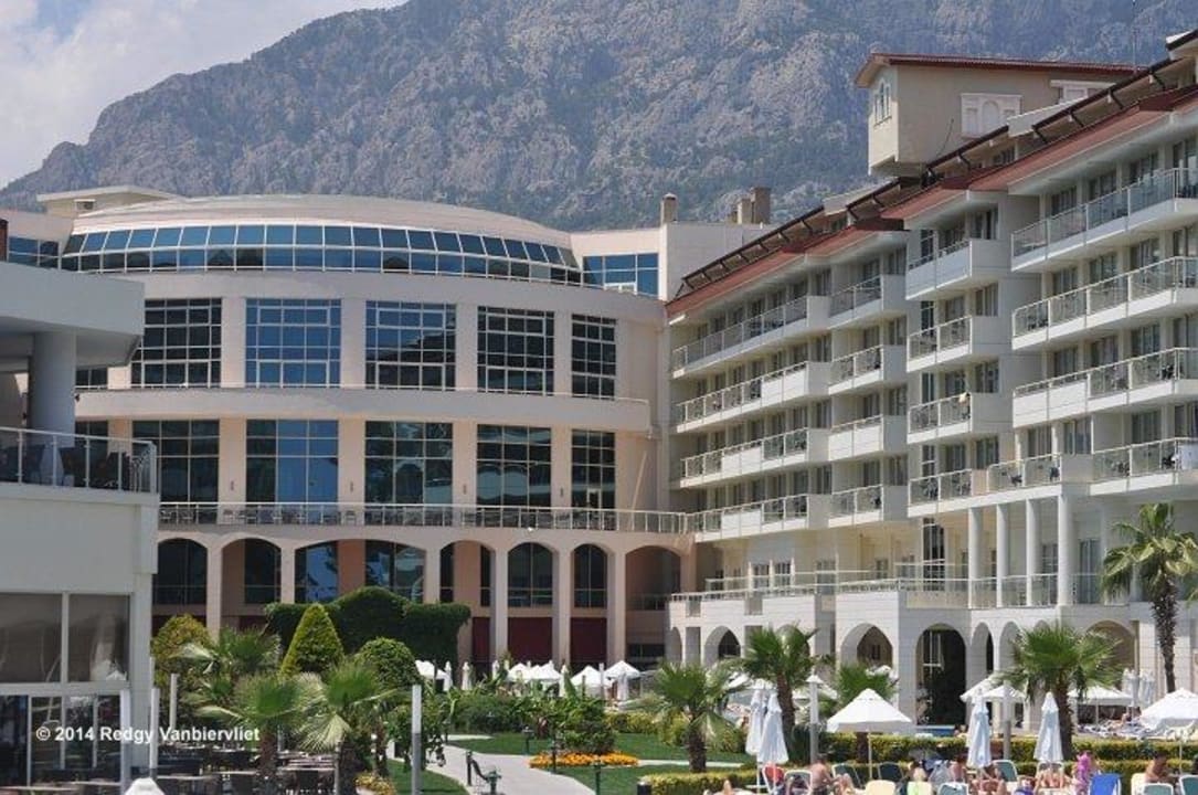 Hotel seen from beach side. Akra Kemer