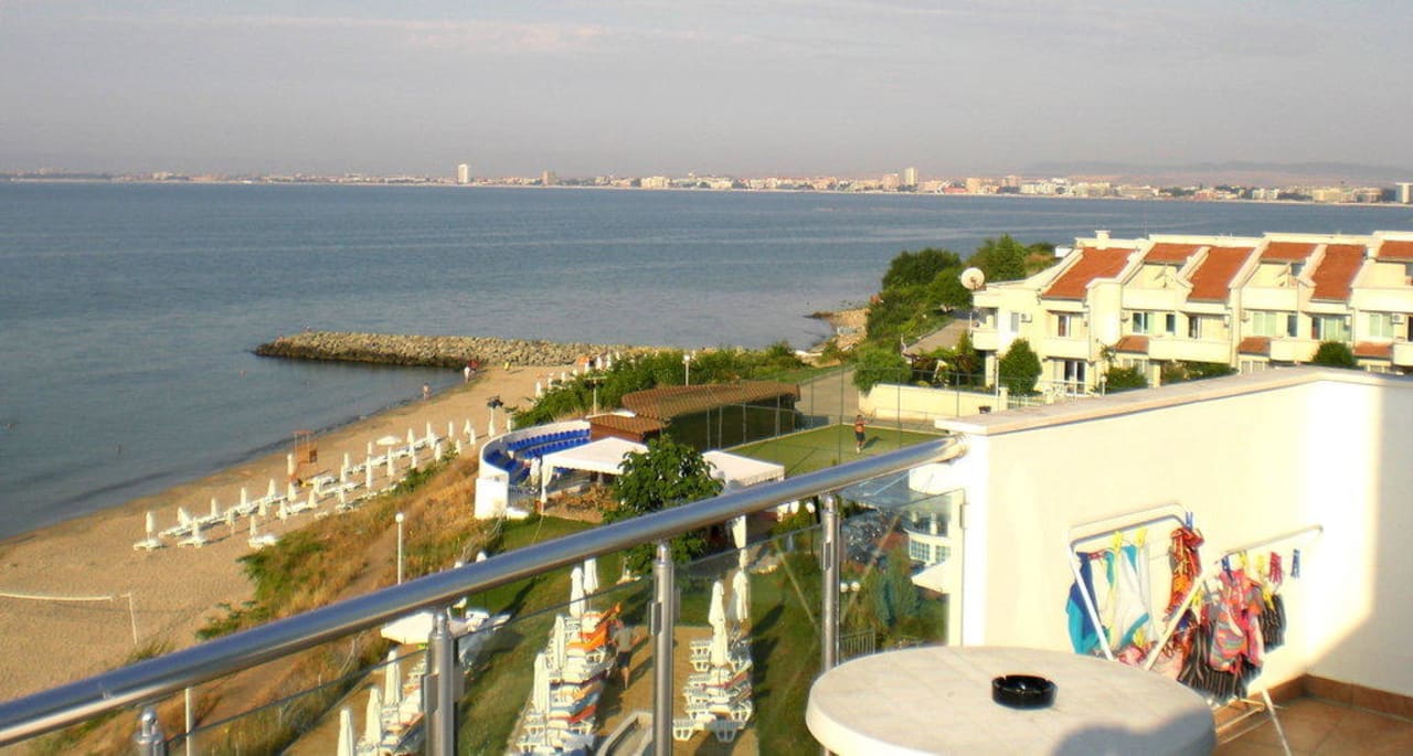 Blick aus dem Appartement Hotel Sineva Beach