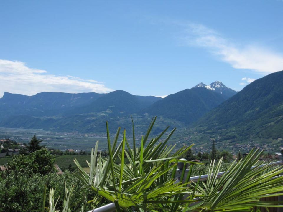 Ausblick vom Garten aus Hotel Stefanie