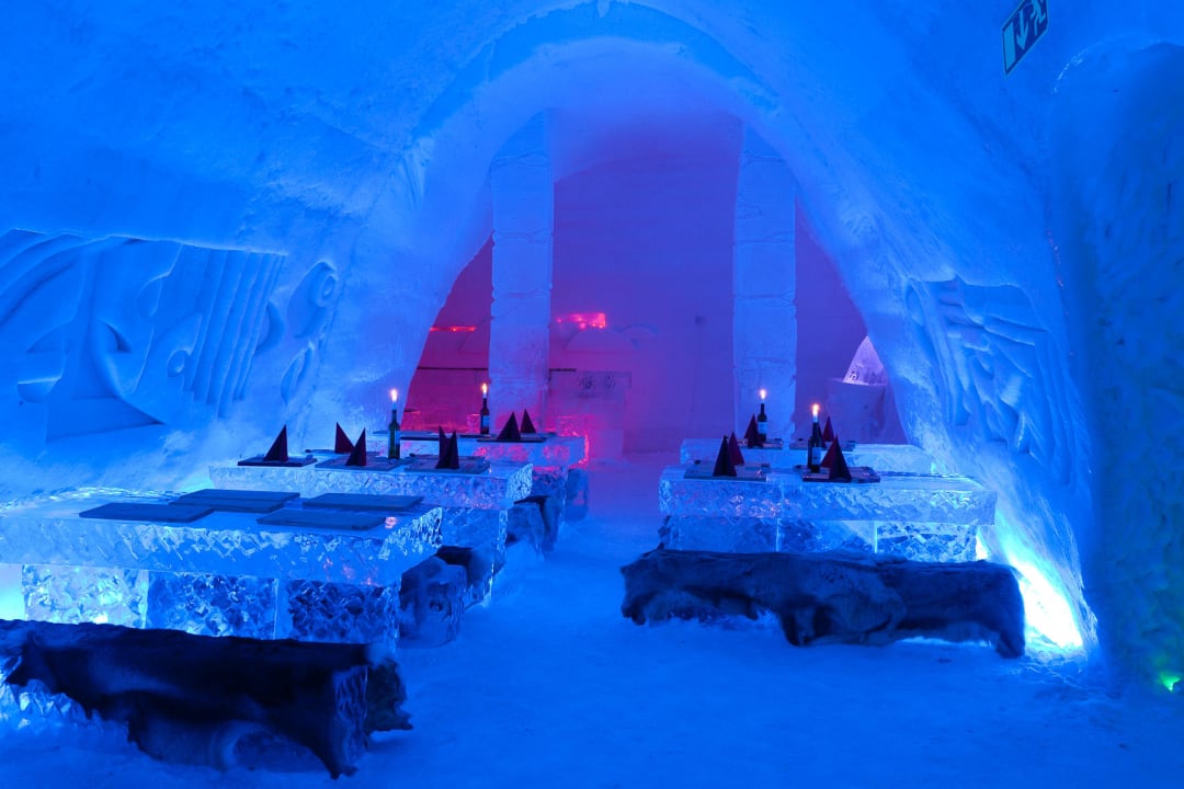 Eisrestaurant Lapland Hotels SnowVillage