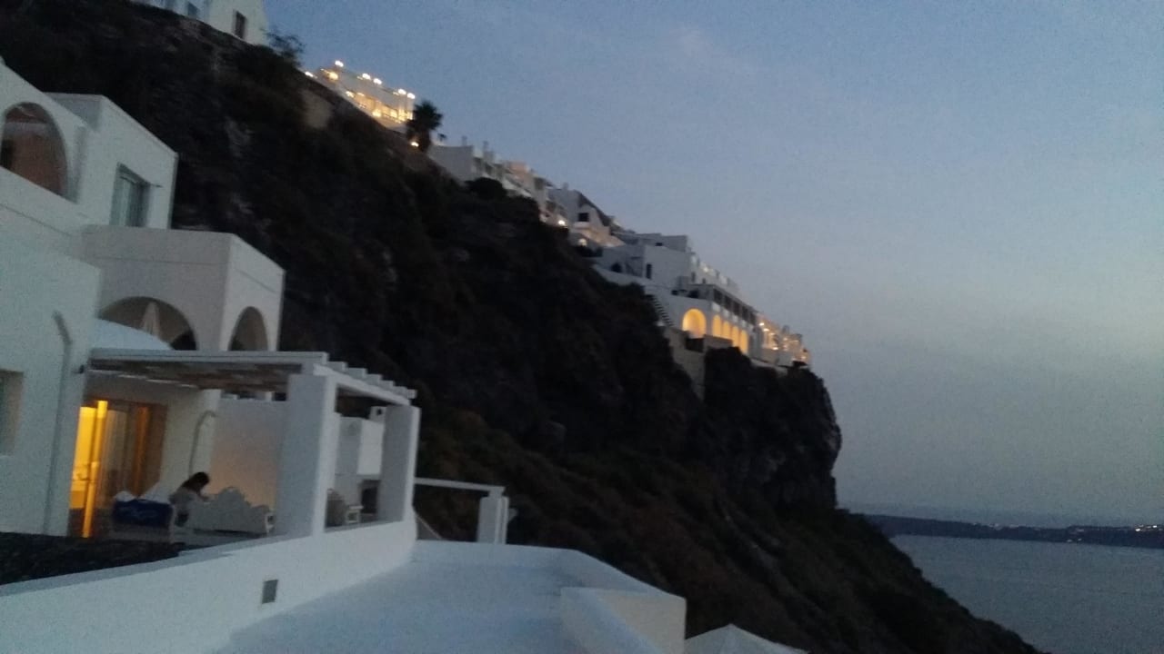 Kurz nach dem Sonnenuntergang Hotel Agali Houses