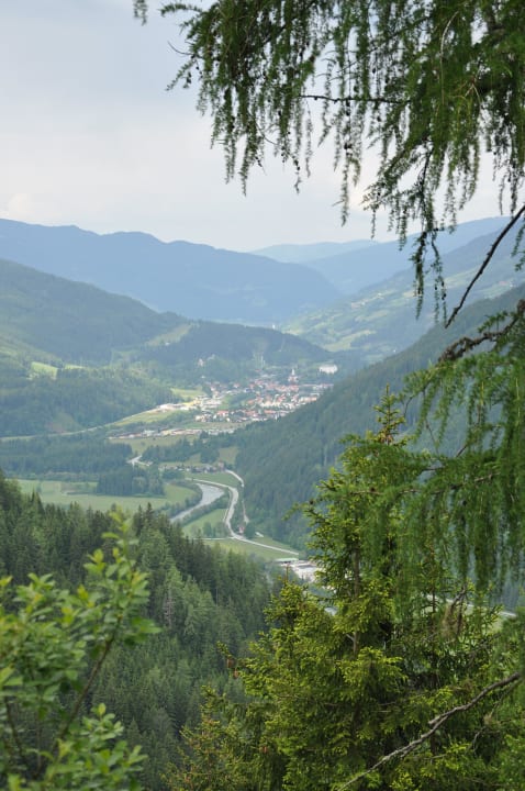 Murau - Blick Wanderweg Alpengasthof Moser
