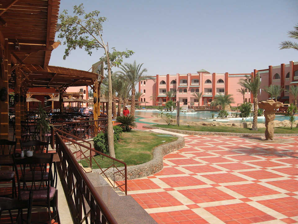 Вид на территорию с ресторана Pickalbatros Aqua Vista Resort - Hurghada
