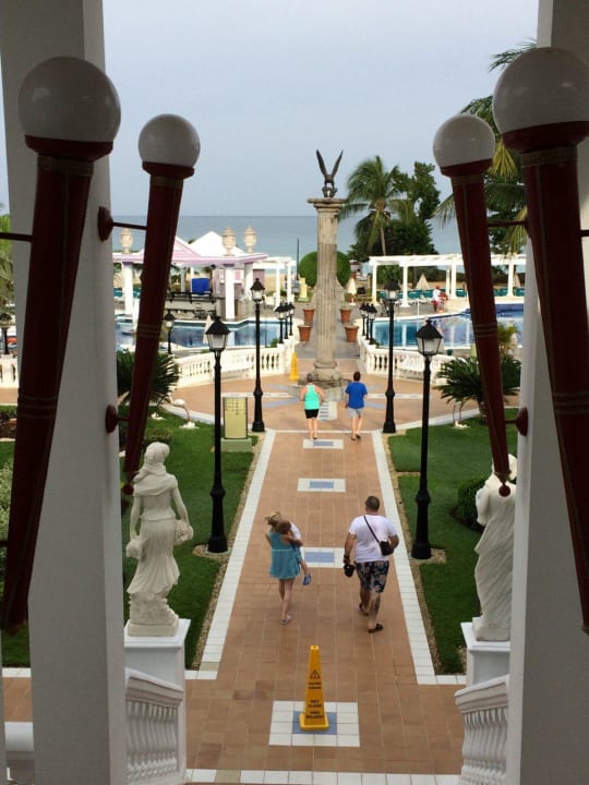 Blick von der Rezeption Hotel Riu Palace Tropical Bay