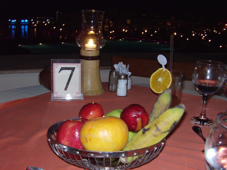 Nachtisch in der Sun Set Bar für Stammgäste  Pickalbatros Dana Beach Resort - Hurghada