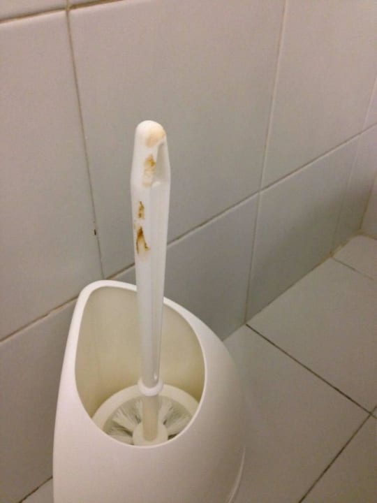 Klobürste im Badezimmer Centro Vacanze La Limonaia